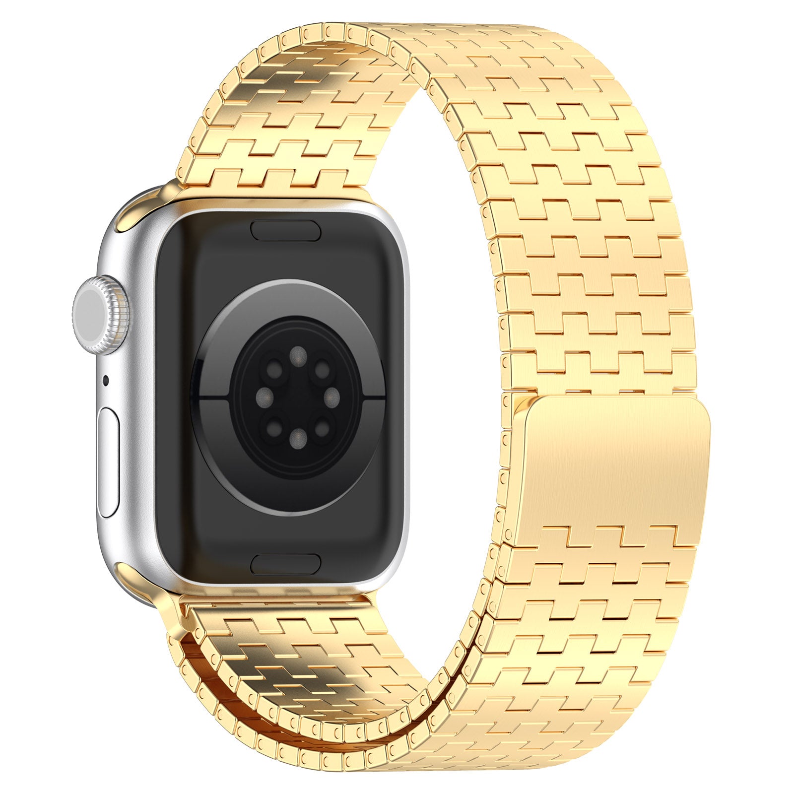 For Apple Watch Series 9 8 7 41mm 6 5 4 SE SE (2022) SE (2023) 40mm 3 2 1 38mm Replacement Band Magnetic Stainless Steel Strap For Apple Watch Series 9 8 7 41mm 6 5 4 SE SE (2022) SE (2023) 40mm 3 2 1 38mm Replacement Band Magnetic Stainless Steel Strap